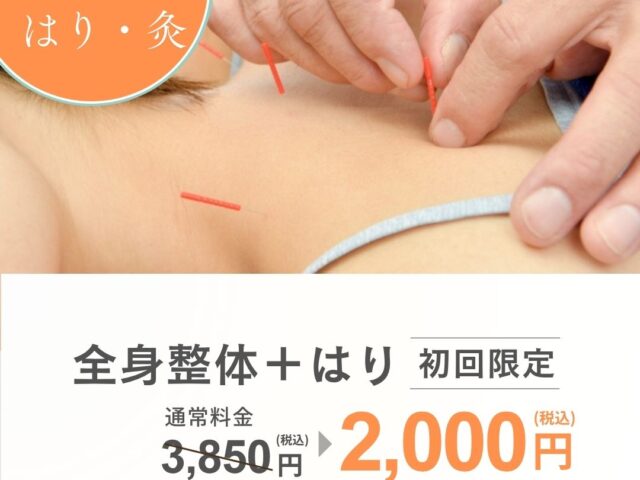 やさしい【はり・灸】 肩こり・頭痛・疲労・自律神経の乱れに♪